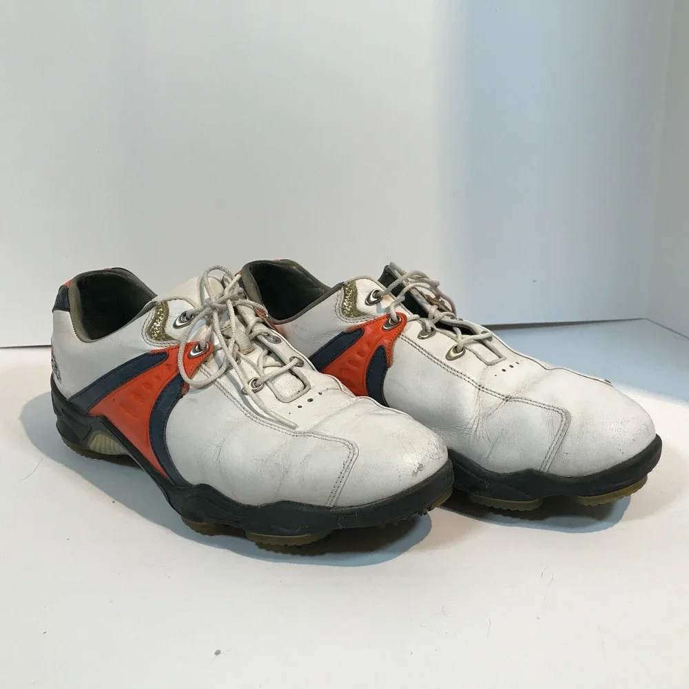 FootJoy MyJoys‎ NFL Denver Broncos Logo Golf Shoes Cleats 10.5M 53461